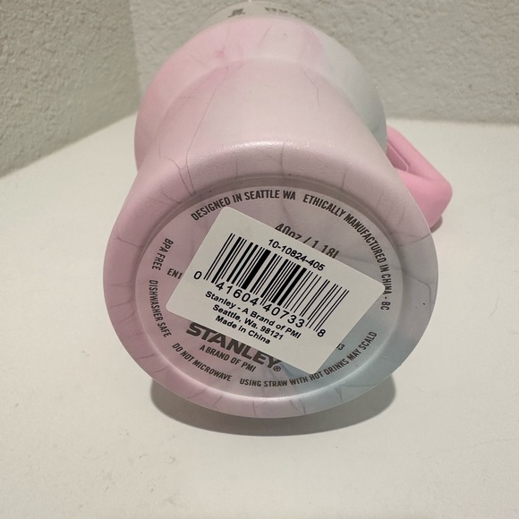 Stanley Watercolor Tulle Pink Tumbler Water Cup 40 oz. Quencher H2.0 FlowState - Picture 5 of 7
